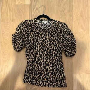 A.L.C Women’s leopard print blouse.